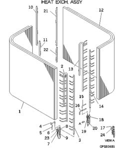FDCA504HKXE4 HEAT EXCH. ASSY