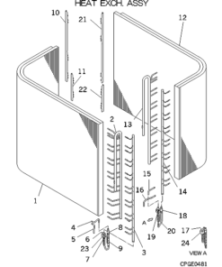 FDCA560HKXE4BR HEAT EXCH. ASSY