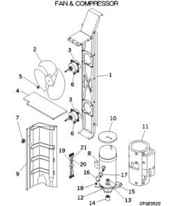 FDCVA1002HESR FAN AND COMPRESSOR