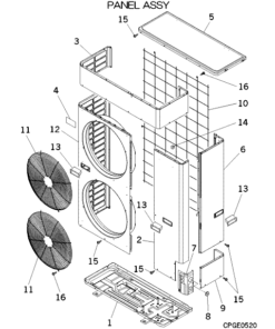FDCVA1002HESR PANEL ASSY