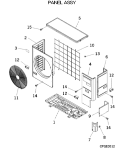 FDCVA402HENR PANEL ASSY