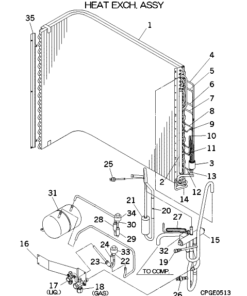 FDCVA502HENR HEAT EXCH. ASSY