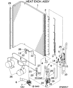 FDCVA802HESR HEAT EXCH. ASSY