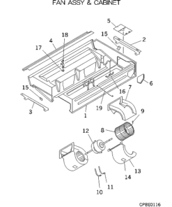 FDENA151 FAN ASSY AND CABINET
