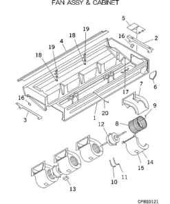 FDENA301 FAN ASSY AND CABINET