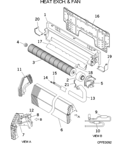 FDK22KXE6 HEAT EXCH. AND FAN