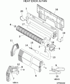FDK22KXE6D HEAT EXCH. AND FAN