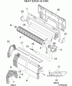 FDK45KXE6D HEAT EXCH. AND FAN