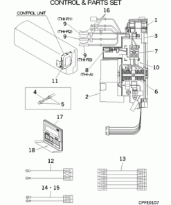 FDK71KXE6D CONTROL AND PARTS SET