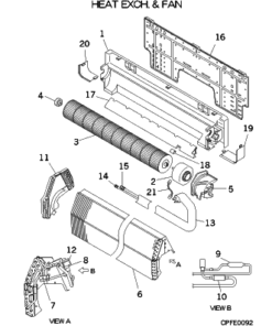 FDKA22KXE4R HEAT EXCH. AND FAN