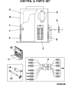 FDQMA22KXE4 CONTROL AND PARTS SET
