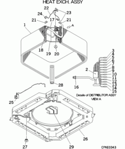 FDT125VD HEAT EXCH. ASSY