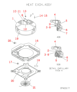 FDT408-A HEAT EXCH. ASSY