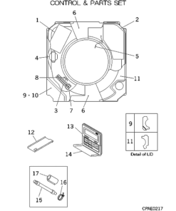 FDTA501R CONTROL AND PARTS SET