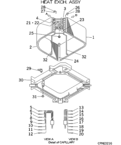 FDTA601R HEAT EXCH. ASSY