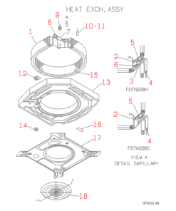 FDTN208C HEAT EXCH. ASSY
