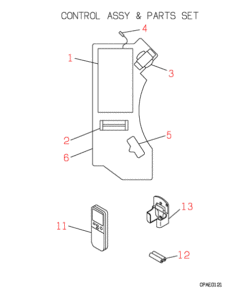 FDTN258H CONTROL AND PARTS SET