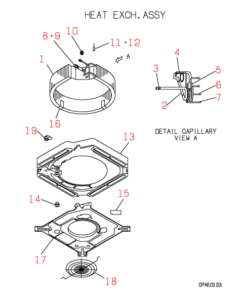FDTN408C HEAT EXCH. ASSY