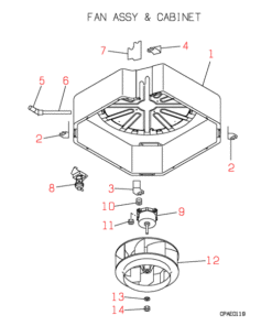 FDTN508C FAN ASSY AND CABINET