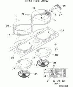 FDTW140KXE6D HEAT EXCH. ASSY