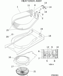 FDTW90KXE6D HEAT EXCH. ASSY