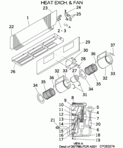 FDU140KXE6D HEAT EXCH. AND FAN