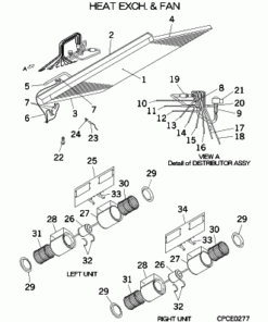FDU280KXE6 HEAT EXCH. AND FAN