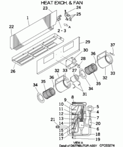 FDU90KXE6 HEAT EXCH. AND FAN