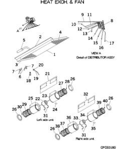 FDUA1001 HEAT EXCH. AND FAN