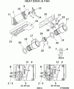 FDUM28KXE6D HEAT EXCH. AND FAN
