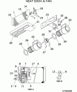 FDUM56KXE6D HEAT EXCH. AND FAN