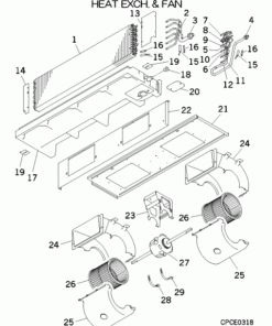 FDUM60VF HEAT EXCH. AND FAN