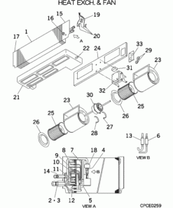 FDUM71KXE6D HEAT EXCH. AND FAN