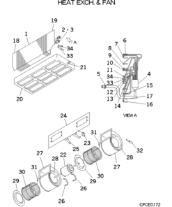 FDURA401R HEAT EXCH. AND FAN
