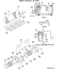 FDURA71KXE4 HEAT EXCH. AND FAN