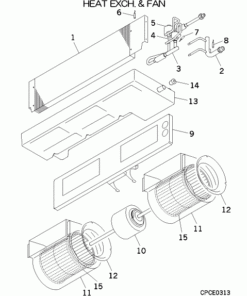 FDUT28KXE6D HEAT EXCH. AND FAN