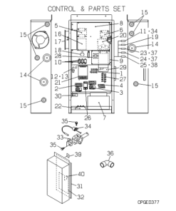 GHCP450HMTE4 CONTROL AND PARTS SET