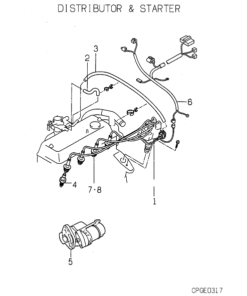 GHCP450HMTE4 DISTRIBUTOR AND STARTER