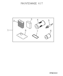 GHCP450HMTE4 MAINTENANCE KIT