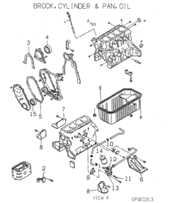 GHCP560HMTE4 BROCK, CYLINDER AND PAN, OIL