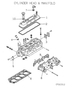 GHCP560HMTE4 CYLINDER HEAD MANIFOLD