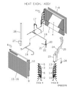 GHCP560HMTE4 HEAT EXCH. ASSY