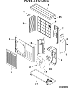 SCM40ZF-S PANEL AND FAN ASSY