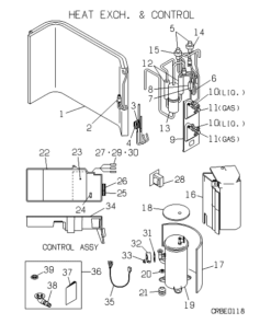 SCM45YA HEAT EXCH. AND CONTROL