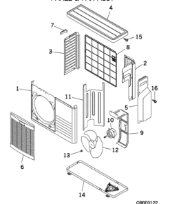 SCM45ZD-S PANEL AND FAN ASSY
