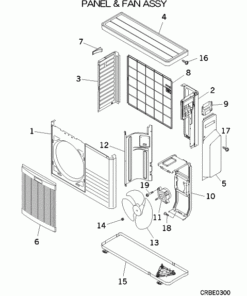 SCM60ZJ-S1 PANEL AND FAN ASSY