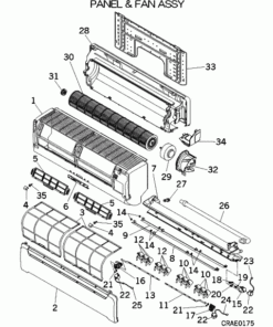 SKM35ZG-S PANEL AND FAN ASSY