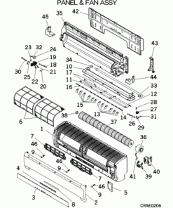 SKM60ZG-S PANEL AND FAN ASSY
