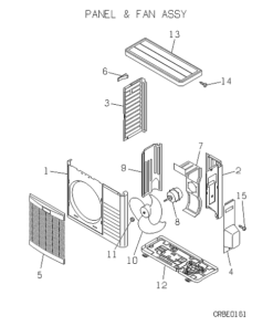 SRC09CCA PANEL AND FAN ASSY