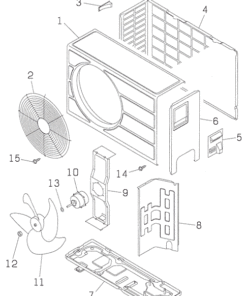 SRC12CCA PANEL AND FAN ASSY
